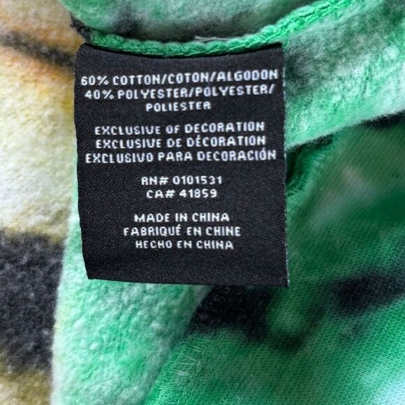 The Simpsons Tie Dye Skeletons on Couch Graphic Hoodie Kangaroo Pocket Men’s XL - Picture 8 of 10